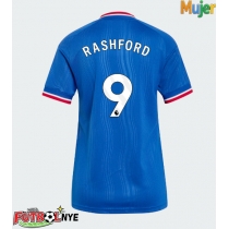 Camiseta Manchester United Marcus Rashford #9 Visitante Equipación para mujer 2026-27 manga corta